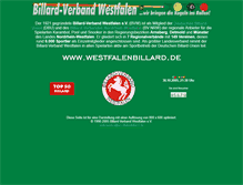 Tablet Screenshot of bvw-billard.de